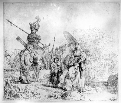 De doop van de eunuch, 1641 door Rembrandt van Rijn